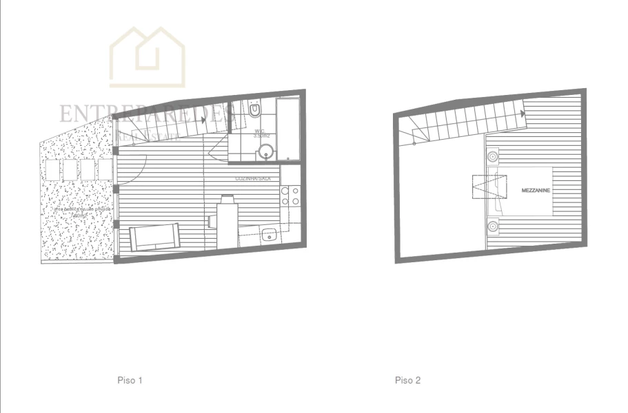 MEZZANINE BEDROOM APARTMENT FOR SALE - RUA DE SANTOS POUSADA, PORTO